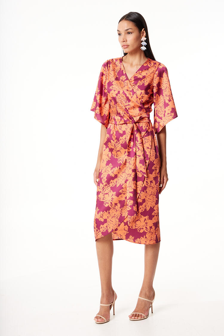 Satin crouse dress - Violet S