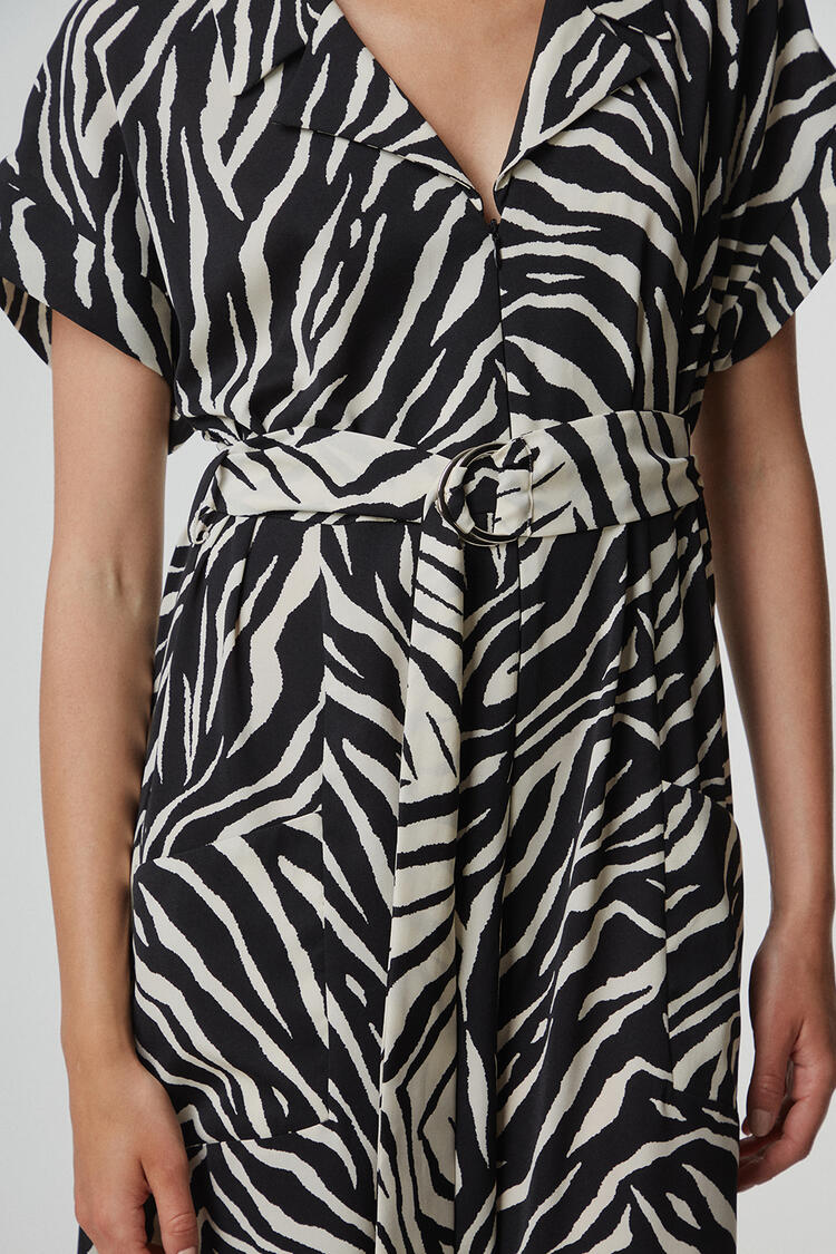 Animal print jumpsuit - Black S