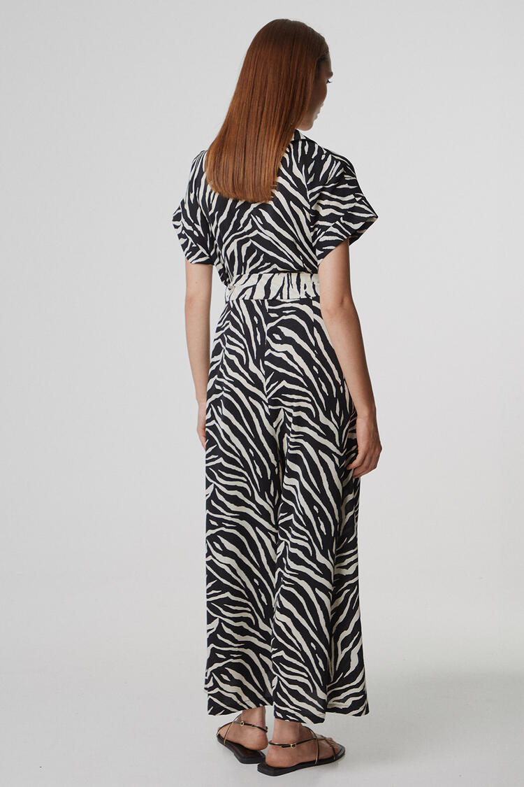 Animal print jumpsuit - Black S