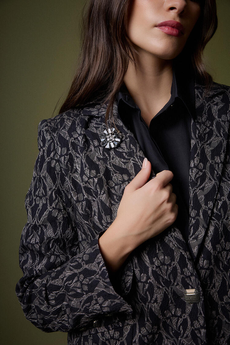 Brocade jacket - Black S