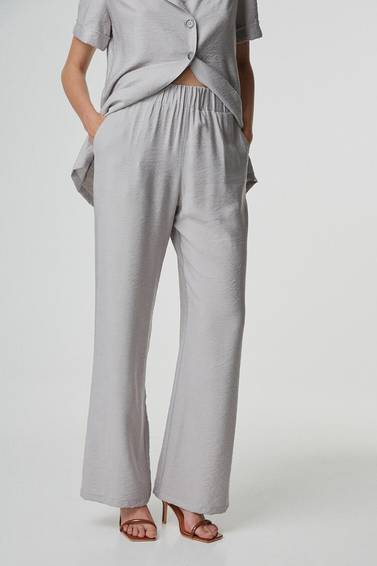 Pants with elastic - Grey S