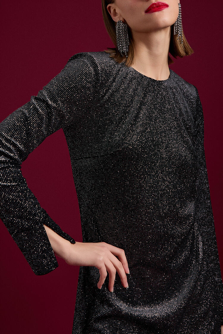 Lurex dress - Black S