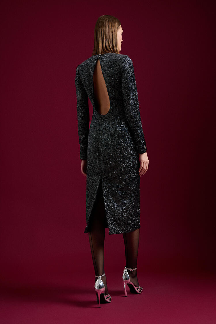 Lurex dress - Black S