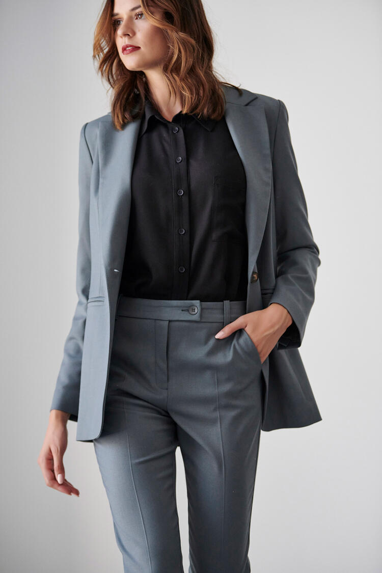Single button jacket - Grey S