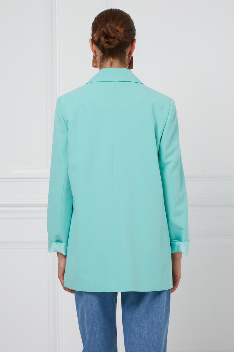 A-line blazer - AQUA S