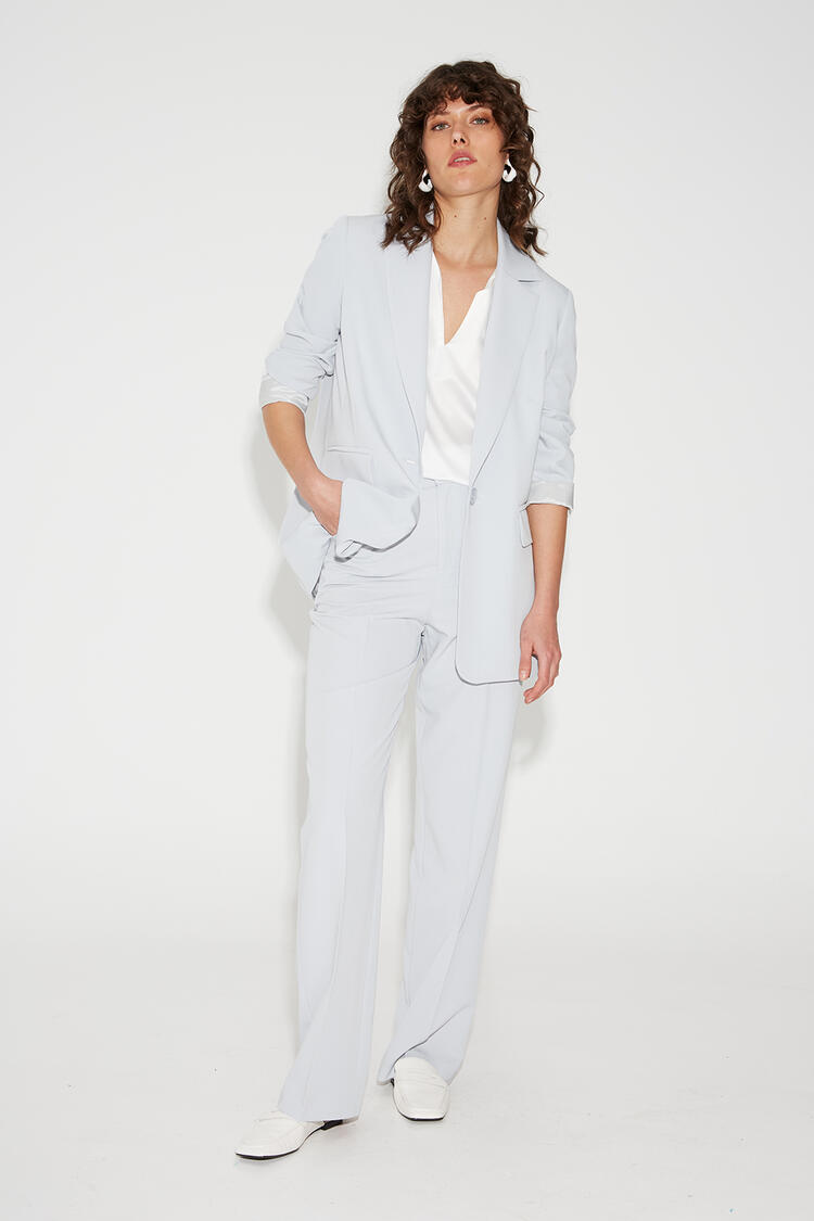 Wide leg pants - Grey L