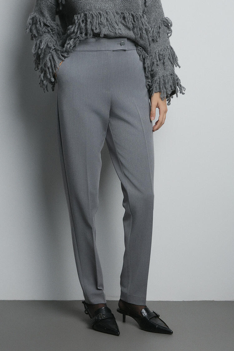 Pants with elastic - Grey S