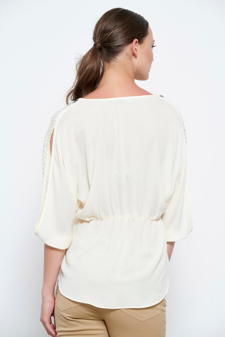 Blouse - Beige S