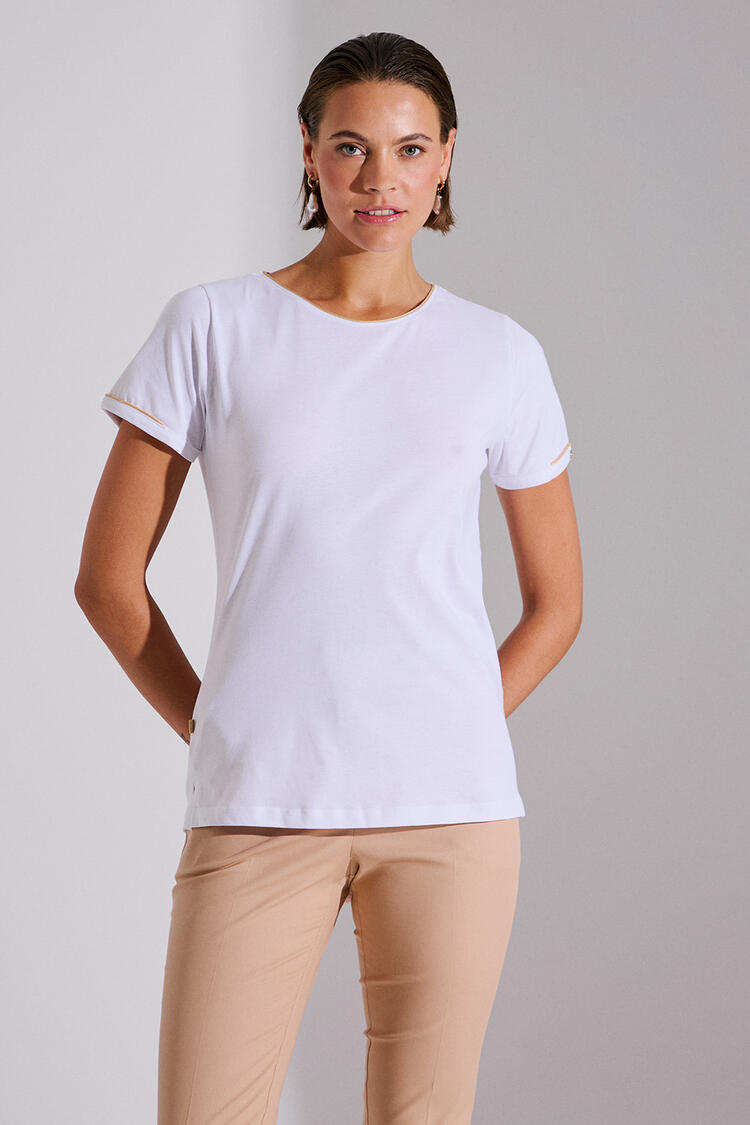 Cotton T-shirt - White M