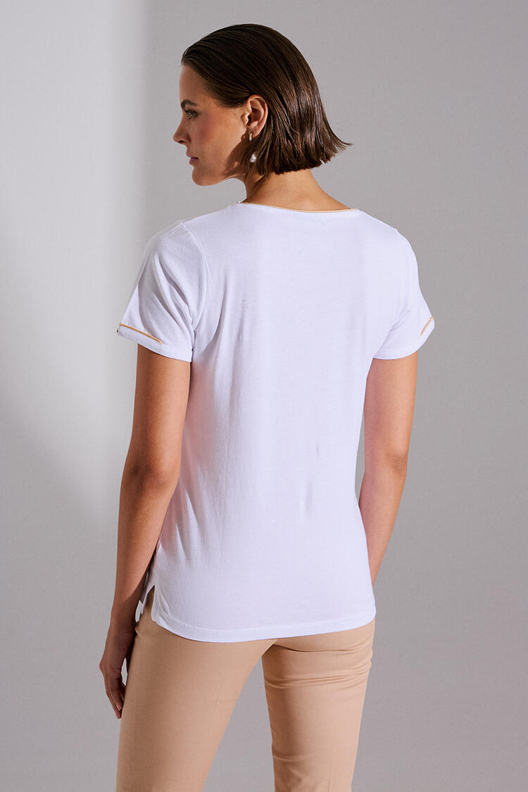 Cotton T-shirt - White M