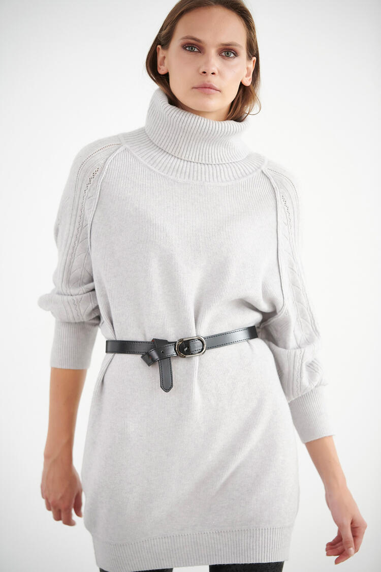 Knitted blouse - Grey O/S