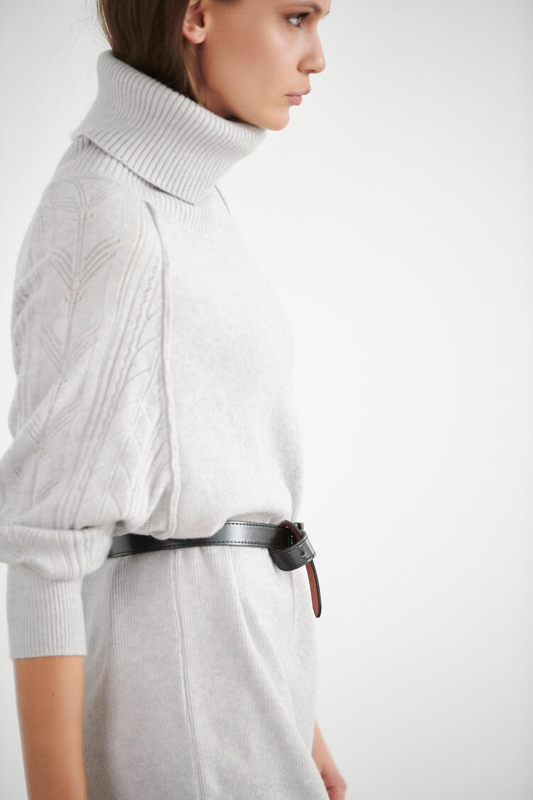 Knitted blouse - Grey O/S