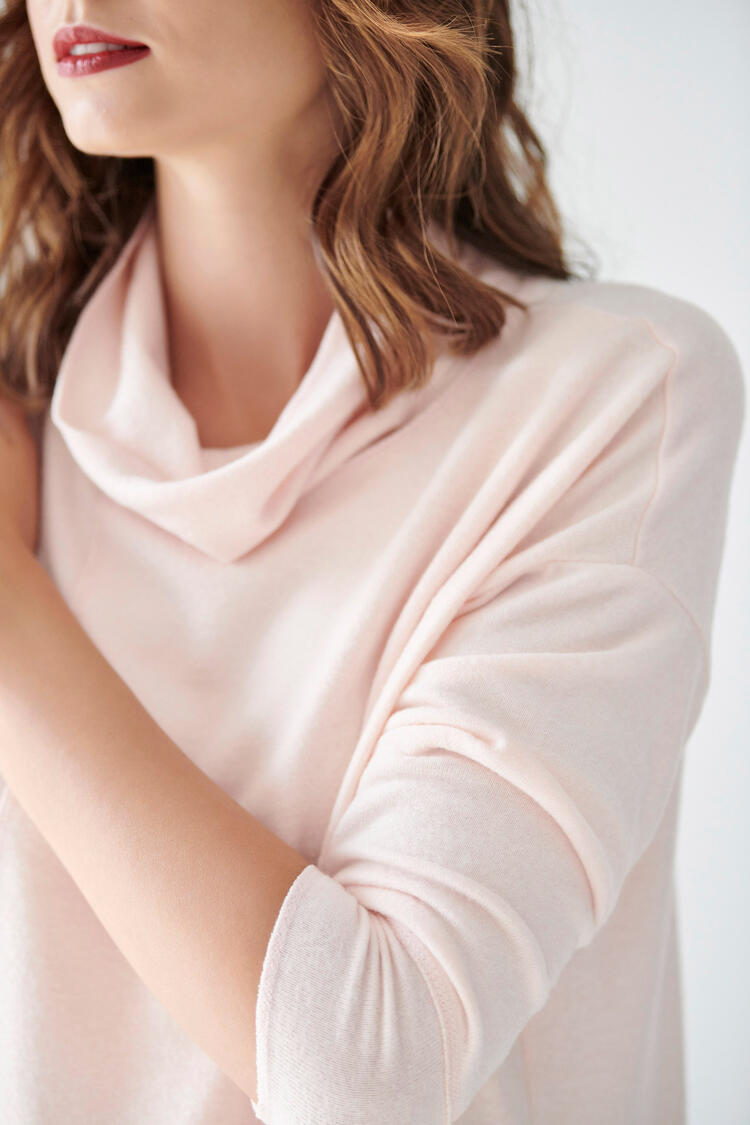 Knitted blouse - Pink S