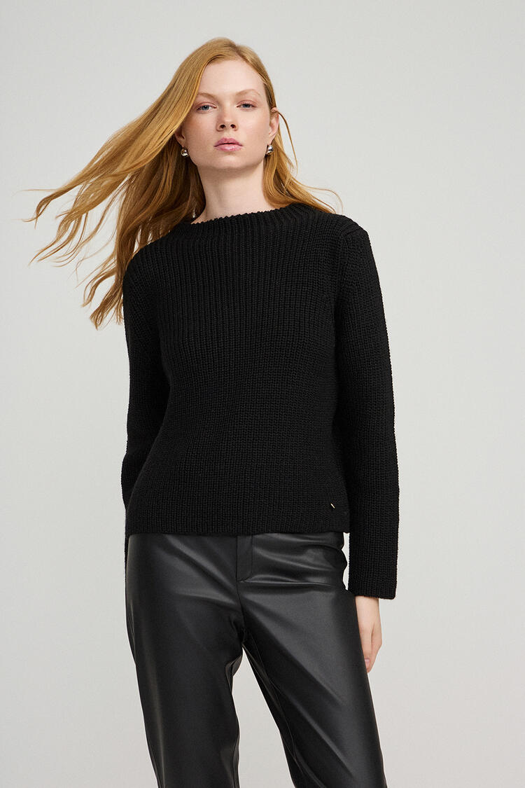 Wool sweater - Black S/M