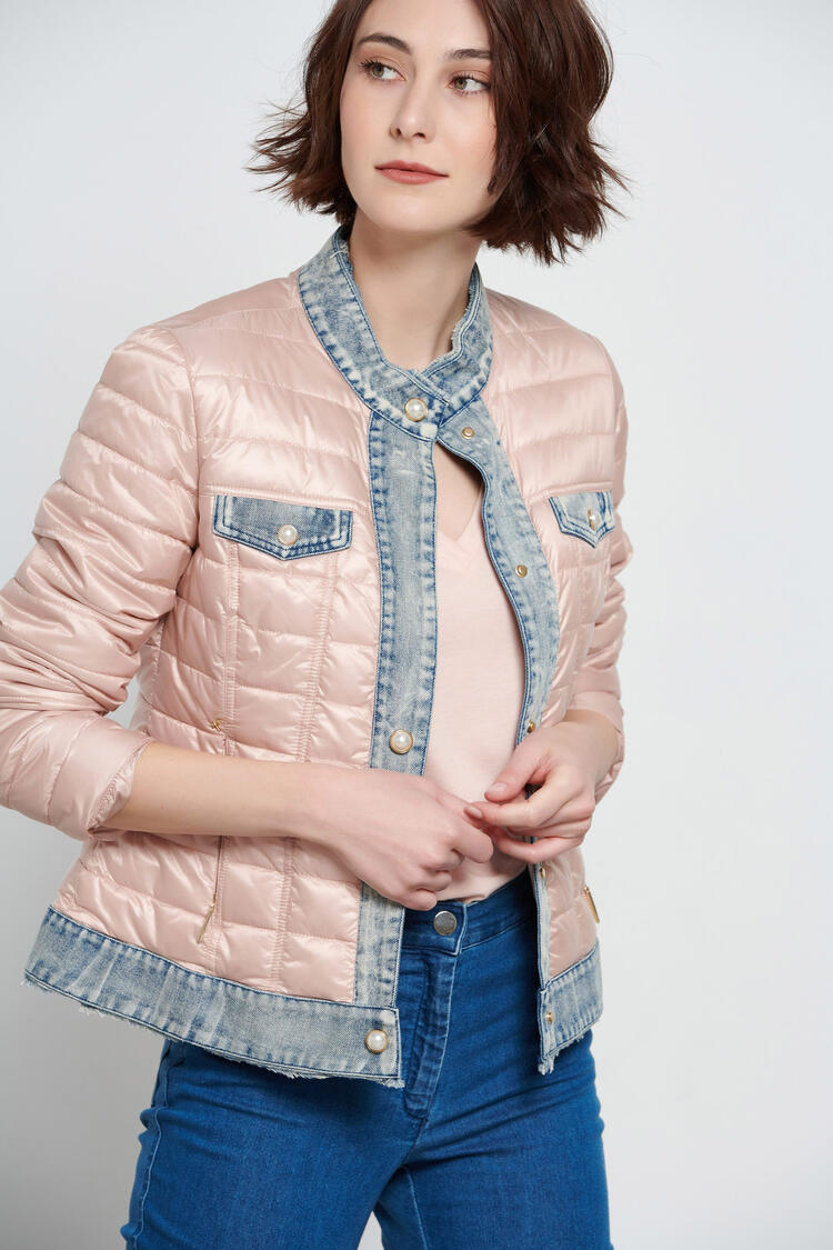 Quilted jacket - Pink S