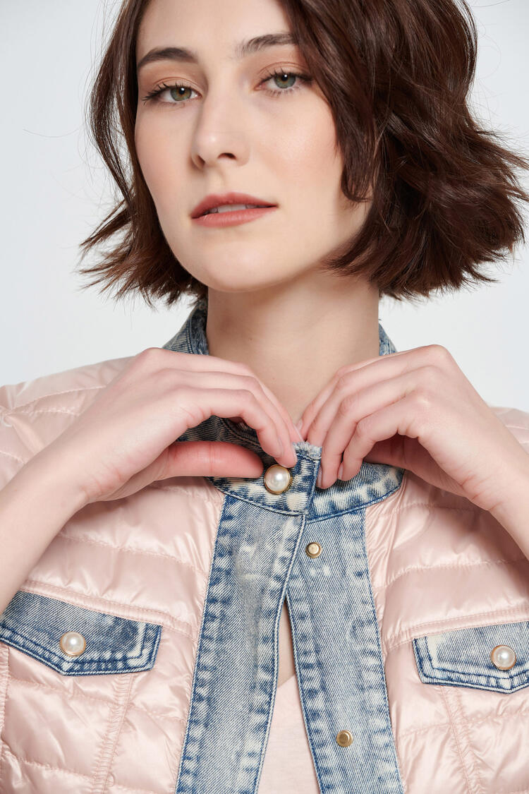 Quilted jacket - Pink S