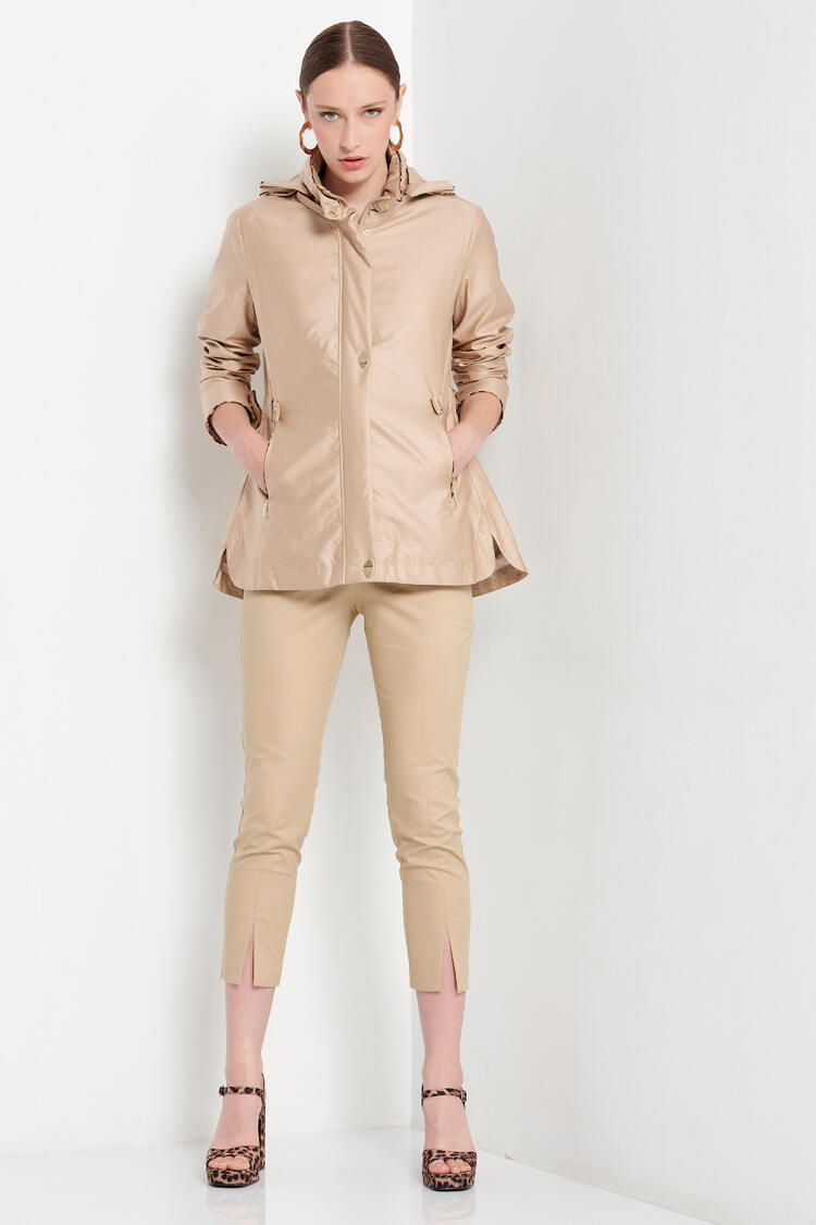 Parks with animal print details - Beige S