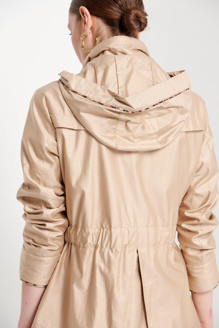 Parks with animal print details - Beige S