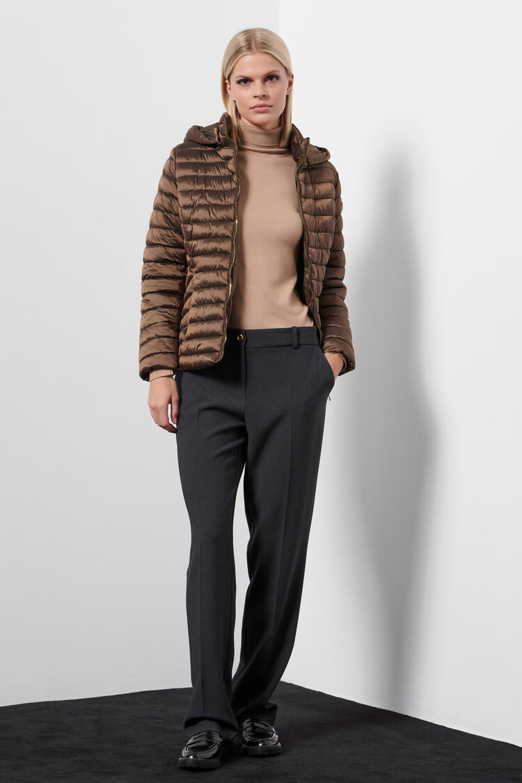 Quilted jacket - Brown S