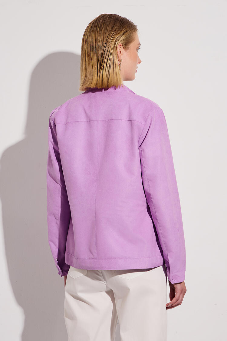 Suede jacket - Purple S