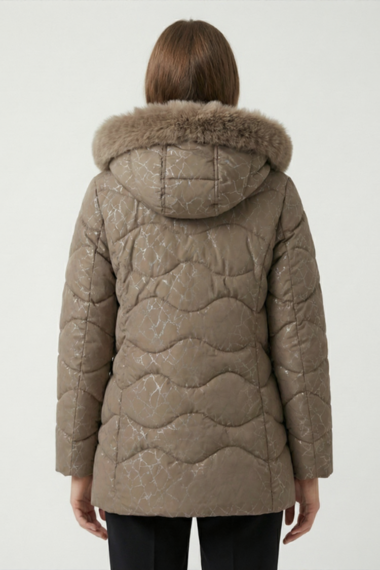 acket with Detachable Hood - Brown S