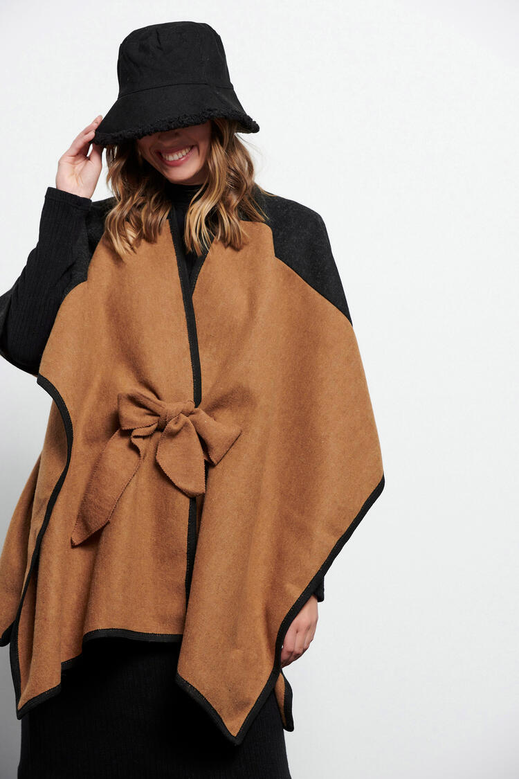 Hat with ecological fur interior - Black O/S