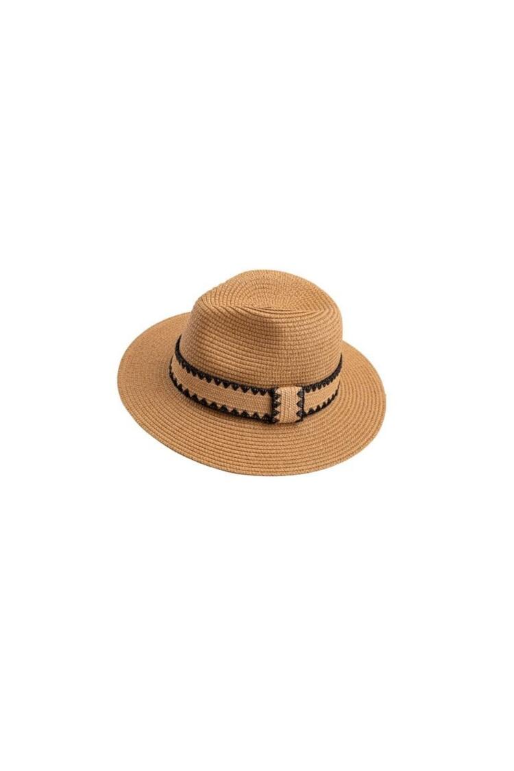 Straw Hat - Beige O/S