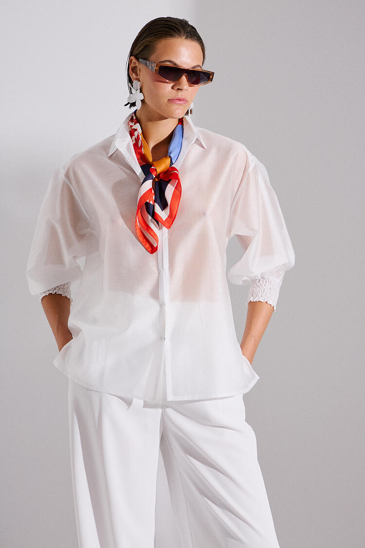 Satin scarf - Red O/S