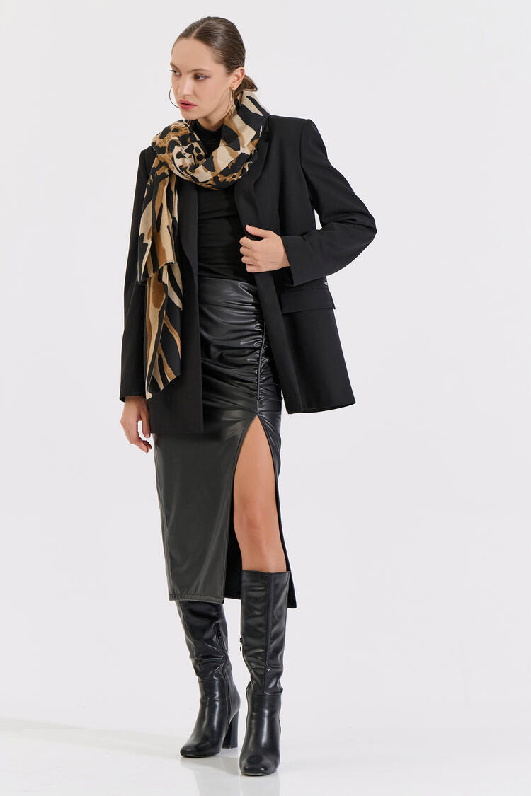 Women’s Animal Print Scarf - ΚΑΜΗΛΟ O/S