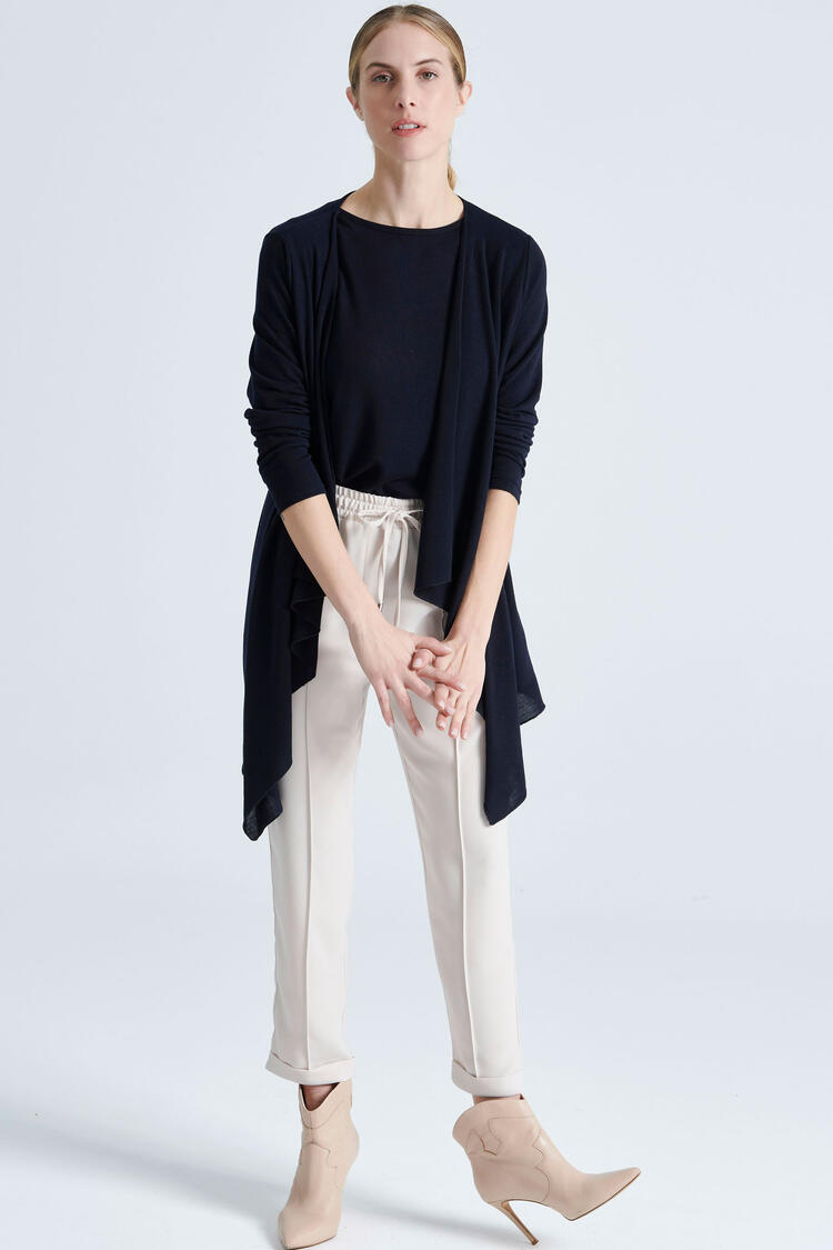 Knitted sweater - Blue S