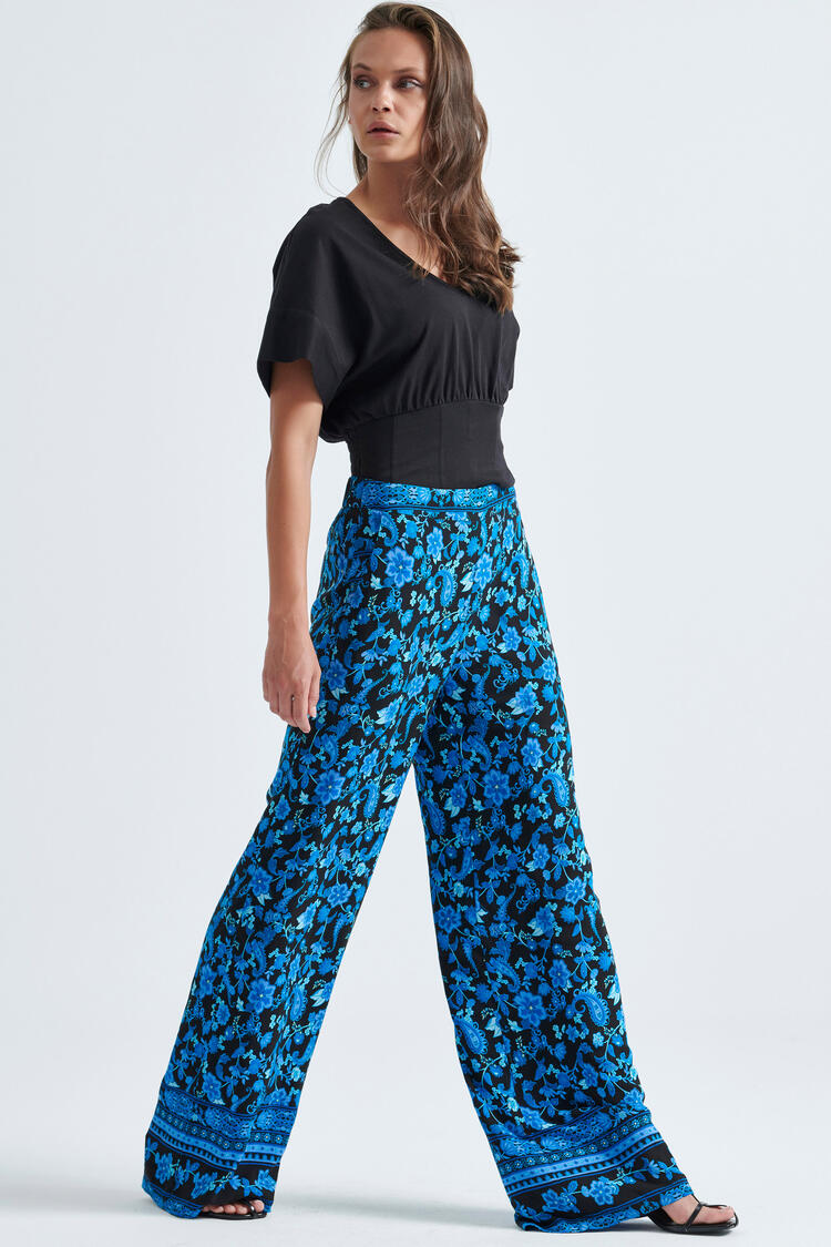 Printed pants - Black S