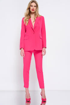 Pants with decorative details - Fuchsia XS
