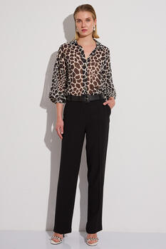 Pants in a straight line - Black XXL