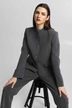 Jacket with jewel buttons - Grey S