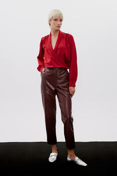 Satin blouse - Red S