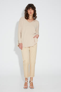 Cotton pants - Beige M