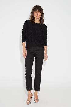 Basic straight trousers - Black M