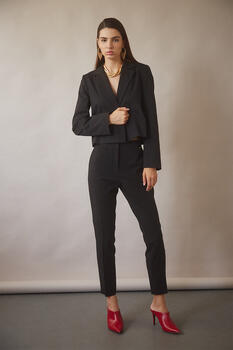 Σακάκι μεσάτο cropped - Black L