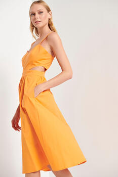 Dress with openings - Orange L