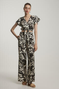 Printed pants - Black S