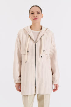 Hooded Jacket - Vanilla S/M