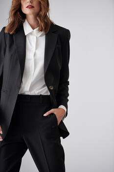 Single button jacket - Black S