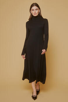 Knitted maxi dress - Black S