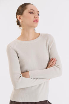 Lurex Knitted Blouse - Vanilla O/S