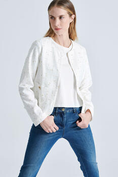 Longsleeved jacket - Off White S