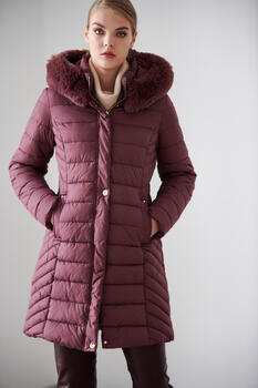 Long quilted jacket - Red XL