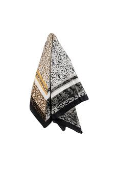 Scarf with Multicolor Animal Prin - ΜΑΥΡΟ O/S